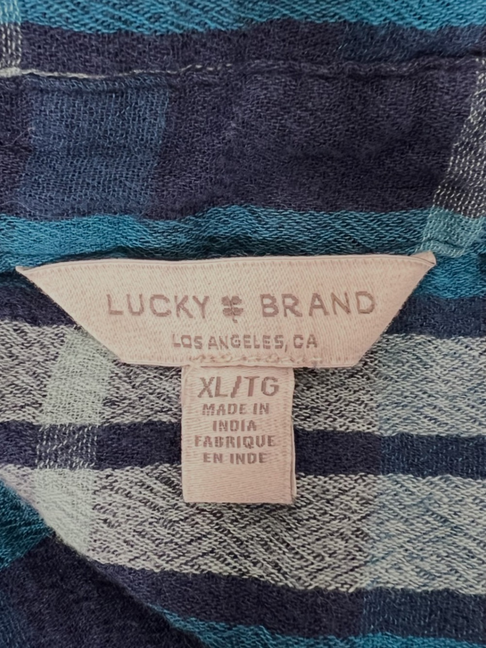 Lucky Blue Plaid Long Sleeve Shirt - Picture 8 of 9